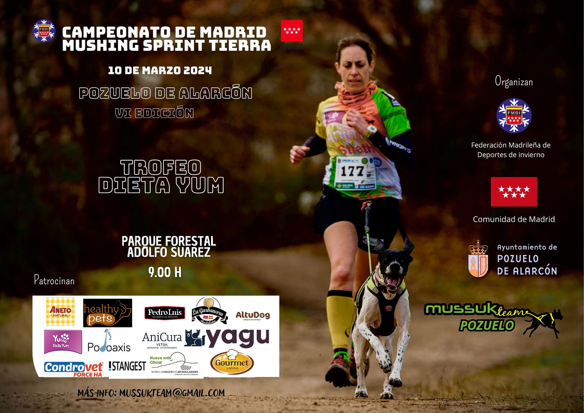 VI Trofeo Dieta Yum – Mushing Pozuelo  – Campeonato de Madrid 2024